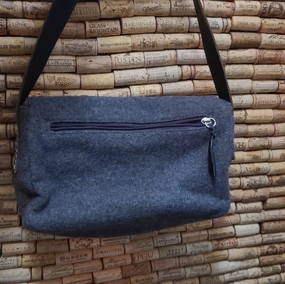 Gorgeous Vintage American Eagle Outfitters gray Wool Small handbag - Picture 6 of 8
